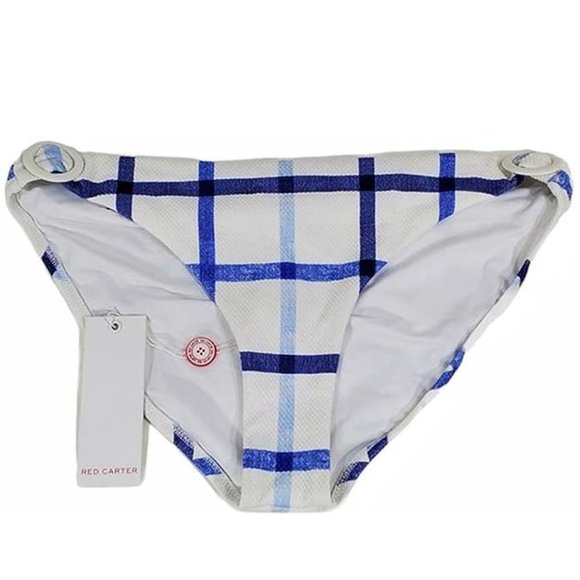 NWT Red Carter Women's Plaid Bikini Bottom - Picture 1 of 2